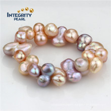 Mixed Color 10-12mm Gourd Baroque Freshwater Pearl Bracelet